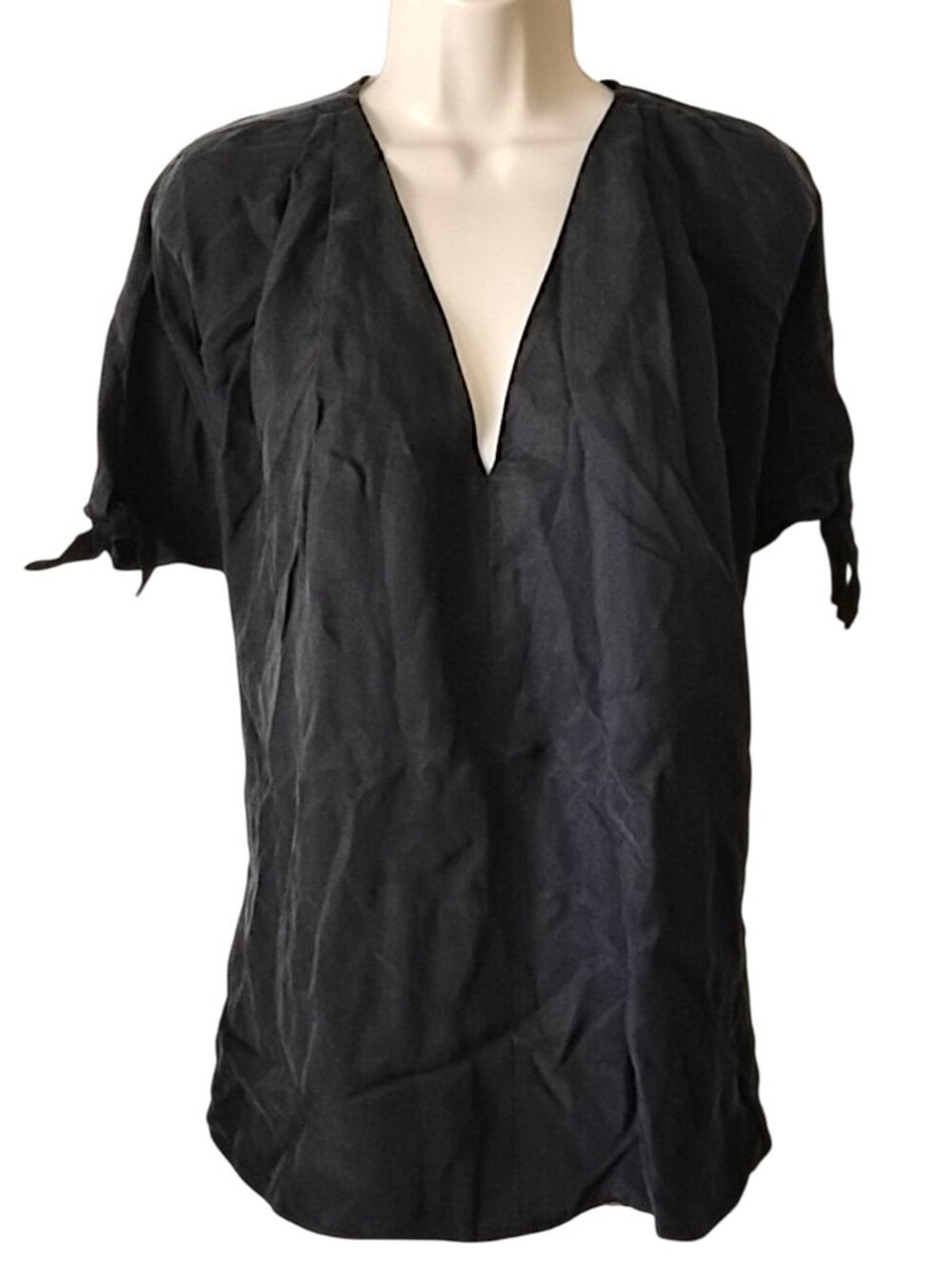 NWOT Hatch Cupro Sueded Vegan Silk Box Top P Tie Sleeves